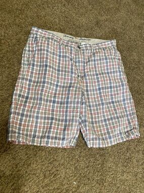 Tommy Bahama Plaid Shorts Size Waist 38